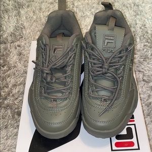FILA DISRUPTOR II AUTUMIN WOMENS DARK GRREN SHOES